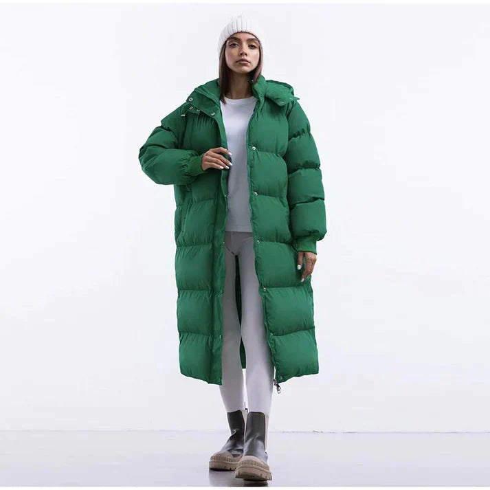 The Carla Arctic | Women’s Longline Hooded Puffer Coat