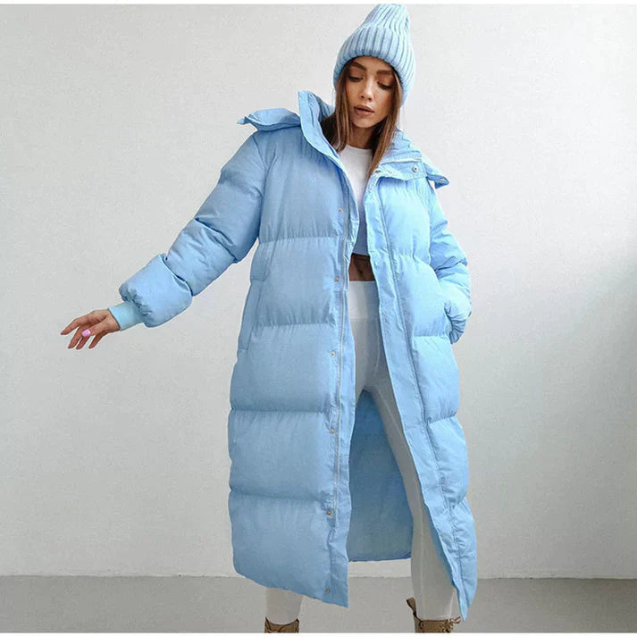 The Carla Arctic | Women’s Longline Hooded Puffer Coat