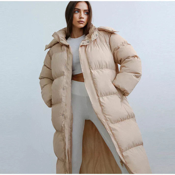The Carla Arctic | Women’s Longline Hooded Puffer Coat