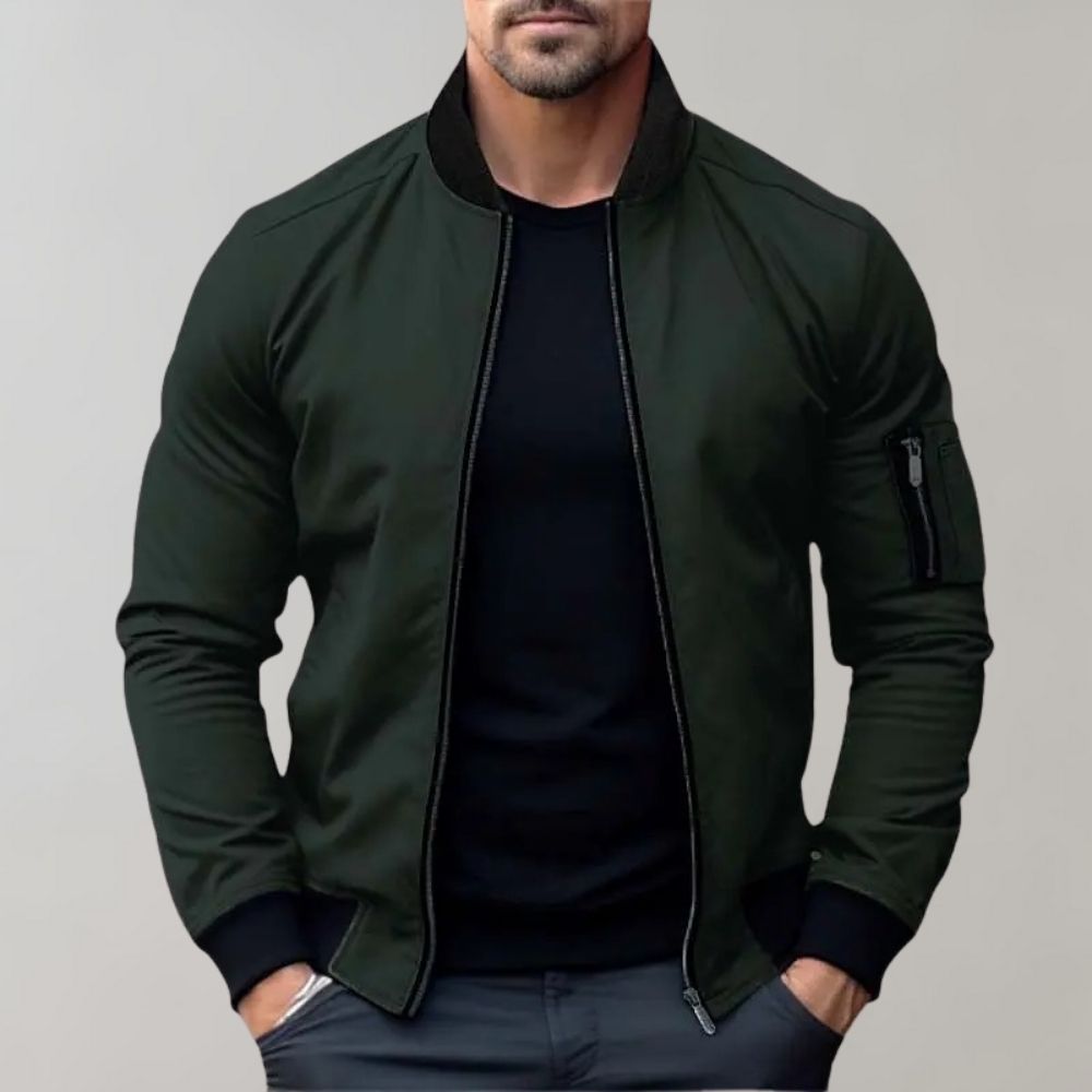 The Stanley Urban | Men's Slim-Fit Zip-Up Bomber Jacket