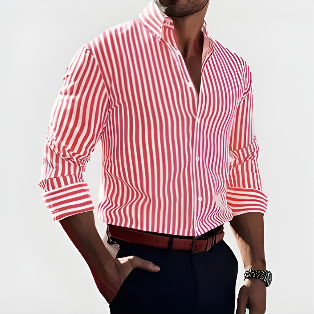 The Mormon Heritage | Men’s Striped Cotton-Blend Shirt