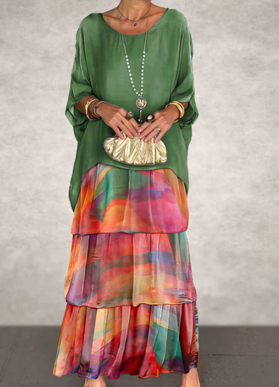 Larina | Elegant Flowing Maxi Dress