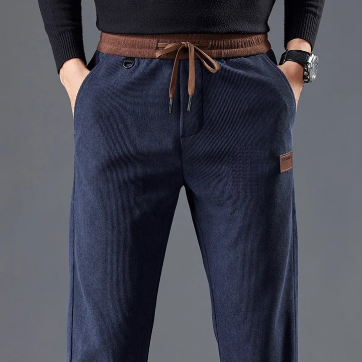The Harriman Cord | Textured Straight-Leg Trousers