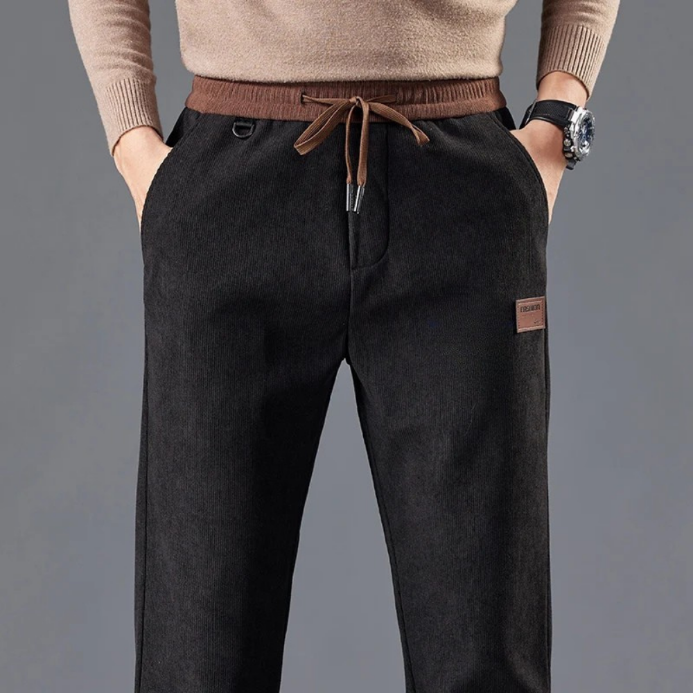 The Harriman Cord | Textured Straight-Leg Trousers