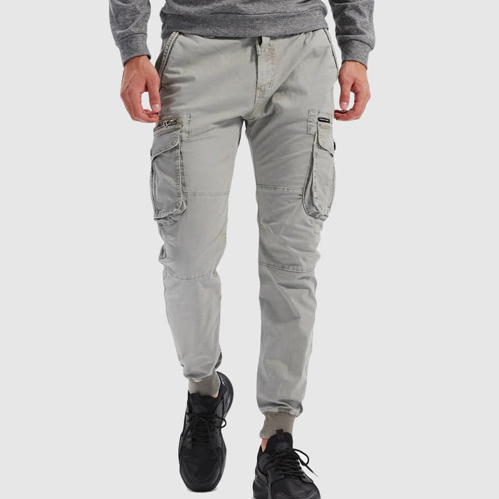 The Alexander Sovereign | Men’s Black Cargo Jogger Pants