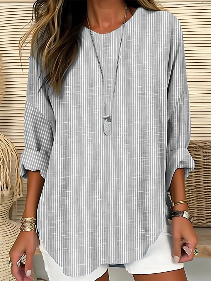 The Tasha Riviera | Trendy Chic Striped Blouse