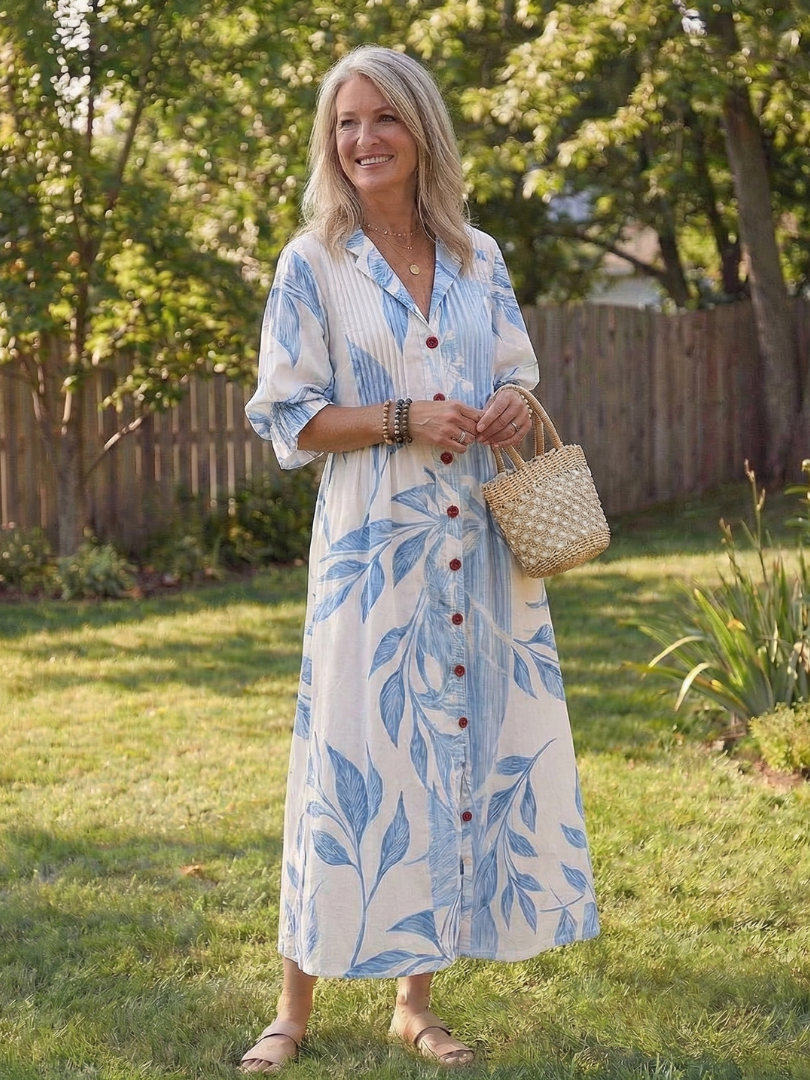 Verelle | Botanical Flow Maxi Dress