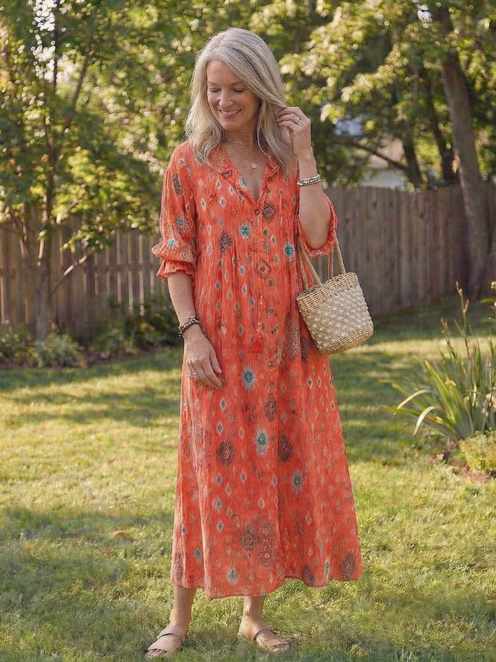 Verelle | Botanical Flow Maxi Dress