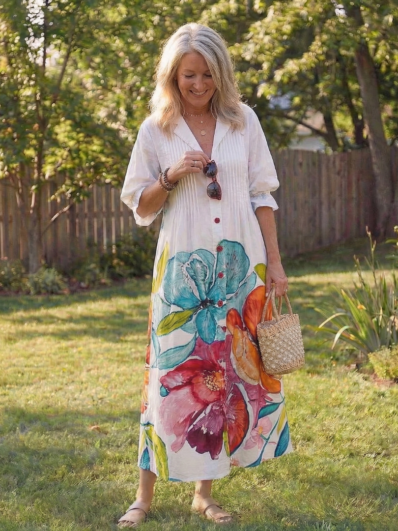 Verelle | Botanical Flow Maxi Dress