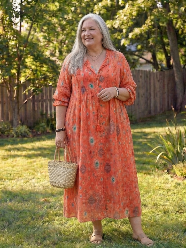 Verelle | Botanical Flow Maxi Dress