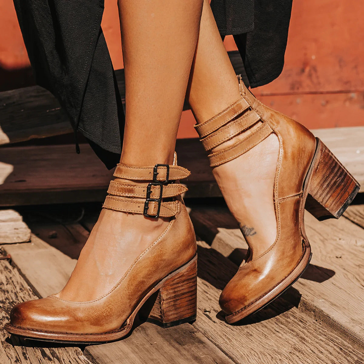 The Verona Sovereign | Vintage Strappy Ankle Strap Heels