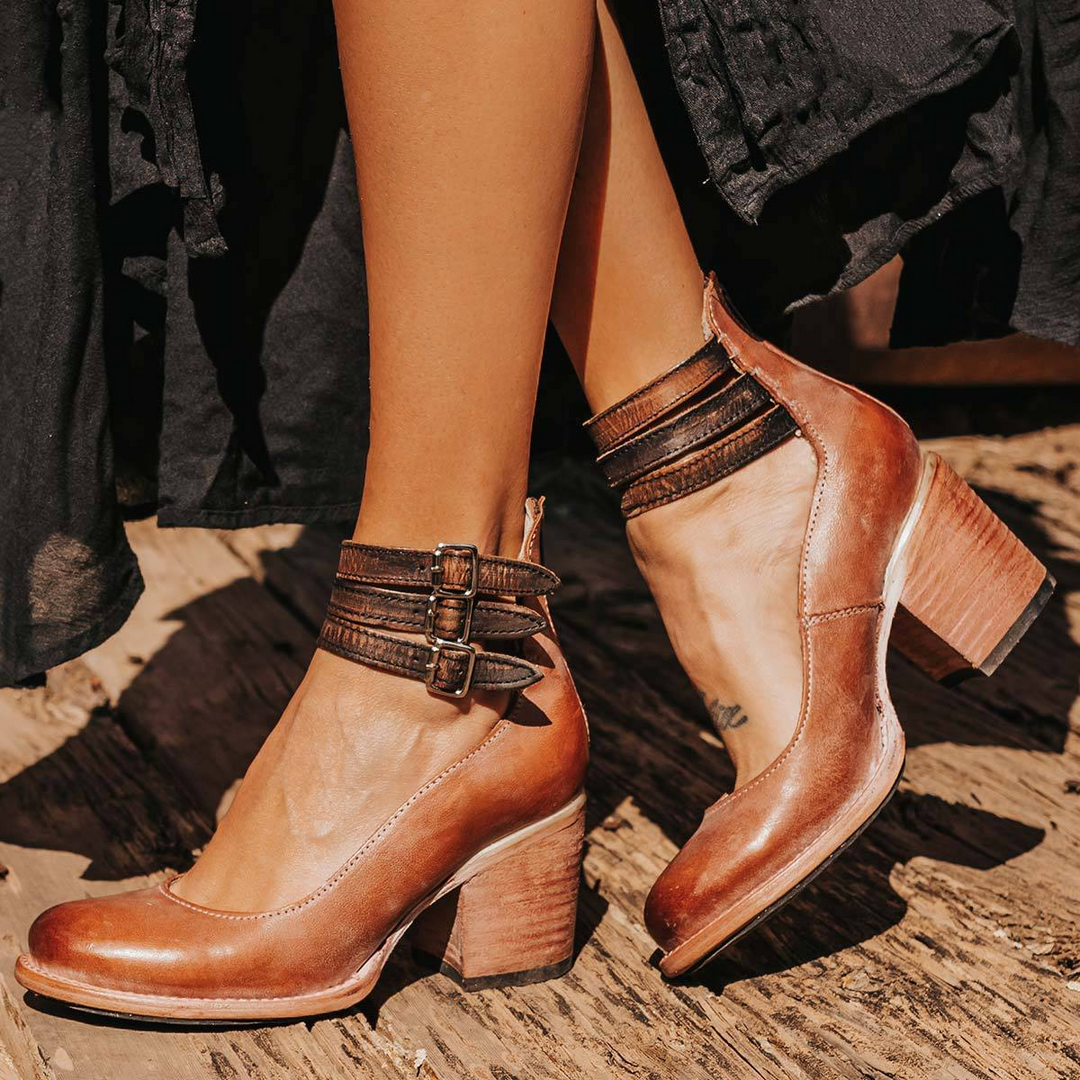 The Verona Sovereign | Vintage Strappy Ankle Strap Heels