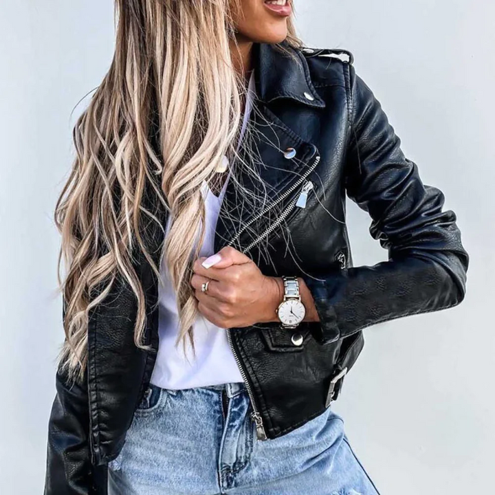 The Catherine Maverick | Women’s Classic Zipper Biker Jacket