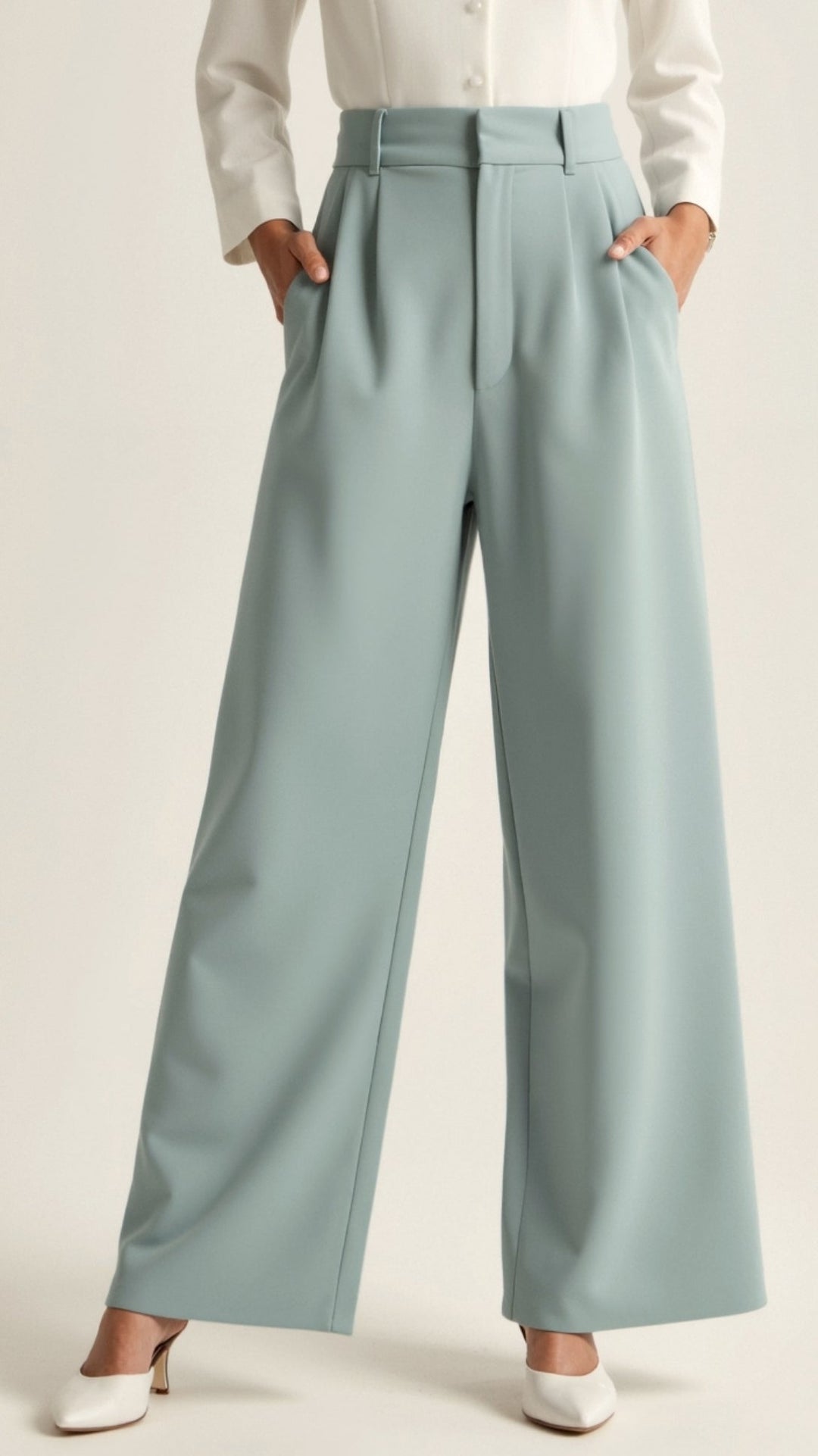 The Elsie Sovereign | Women’s High-Waist Wide-Leg Trousers