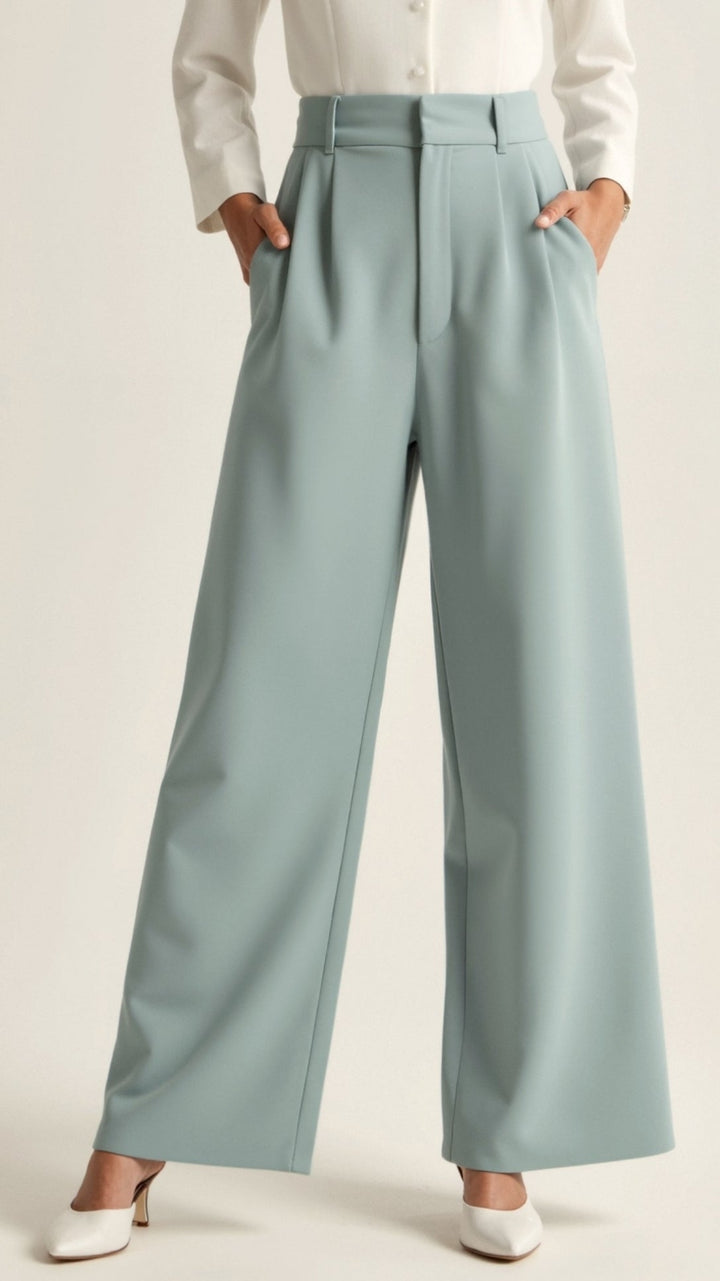 The Elsie Sovereign | Women’s High-Waist Wide-Leg Trousers