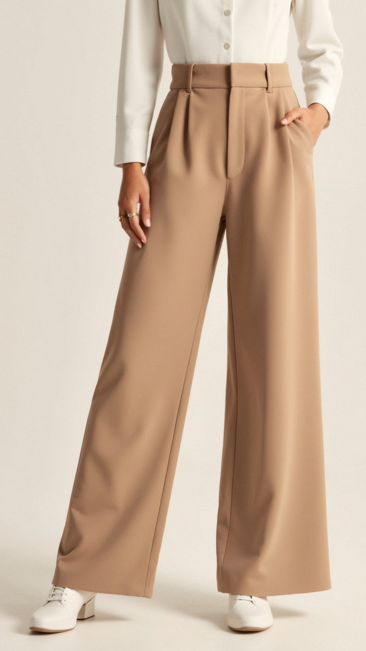The Elsie Sovereign | Women’s High-Waist Wide-Leg Trousers