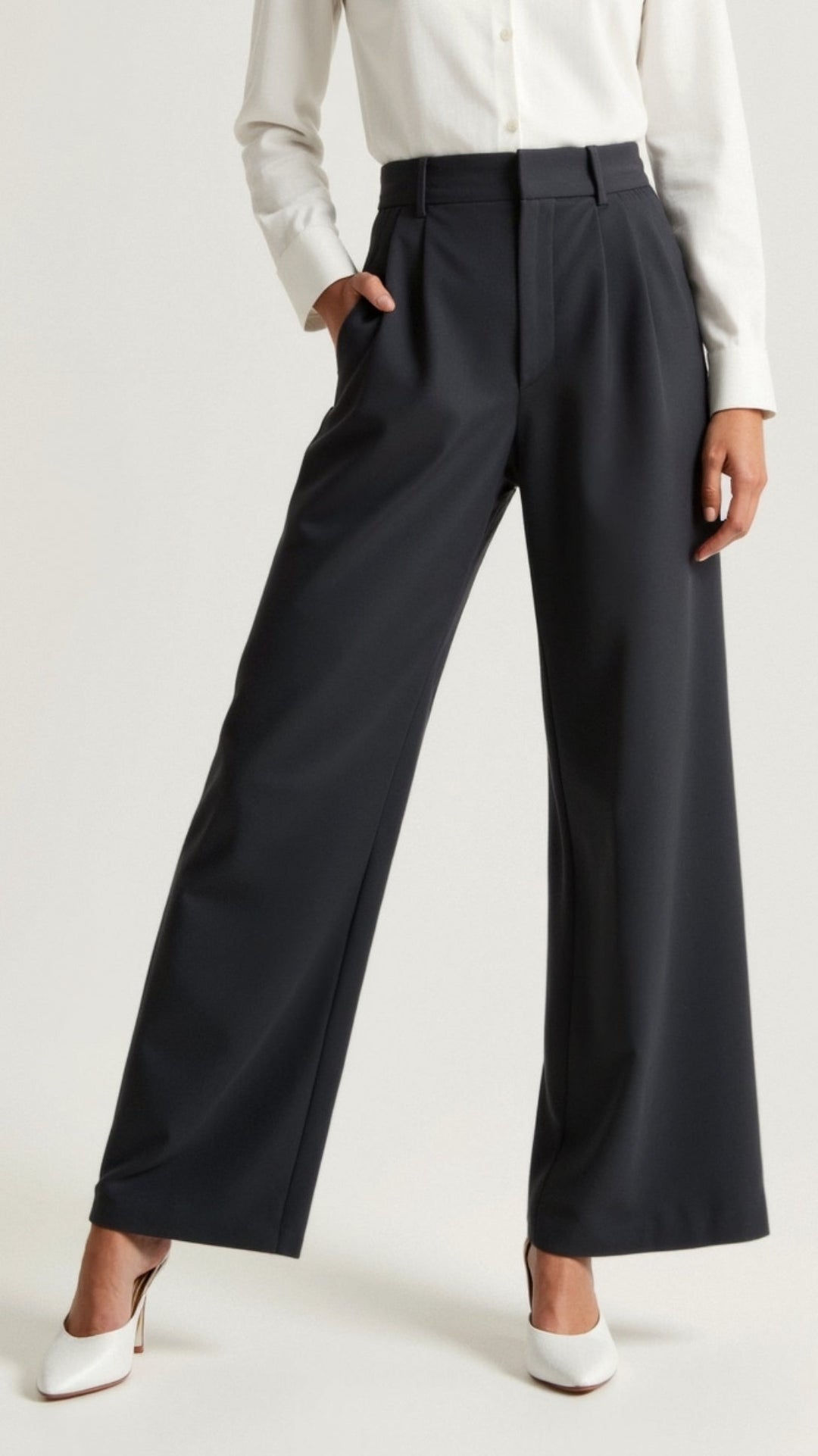 The Elsie Sovereign | Women’s High-Waist Wide-Leg Trousers