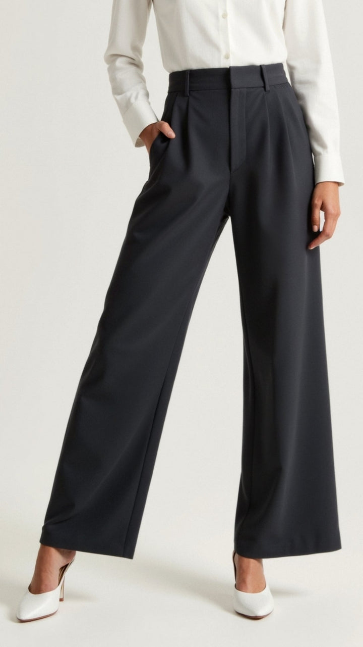 The Elsie Sovereign | Women’s High-Waist Wide-Leg Trousers