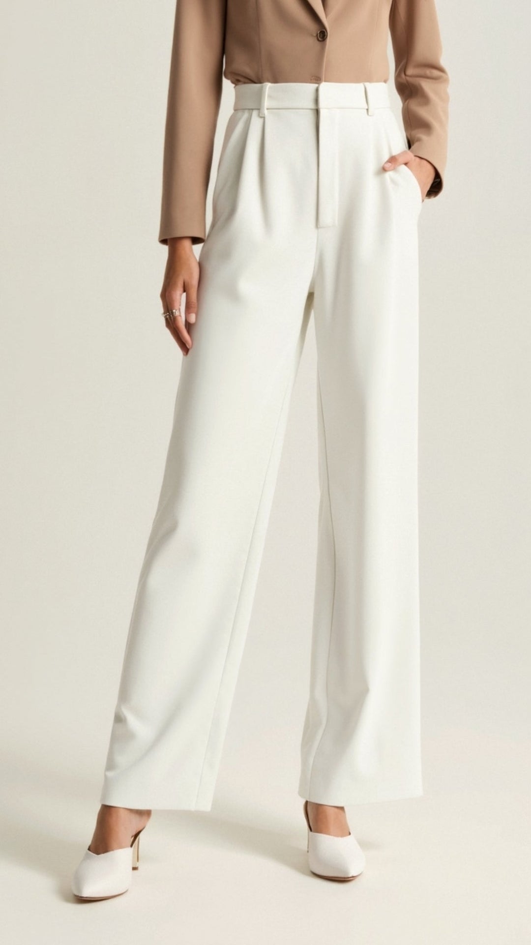The Elsie Sovereign | Women’s High-Waist Wide-Leg Trousers