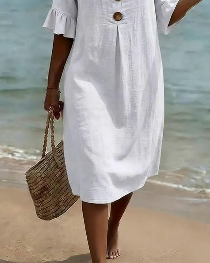 Cleo | Button-Down Cotton Dress