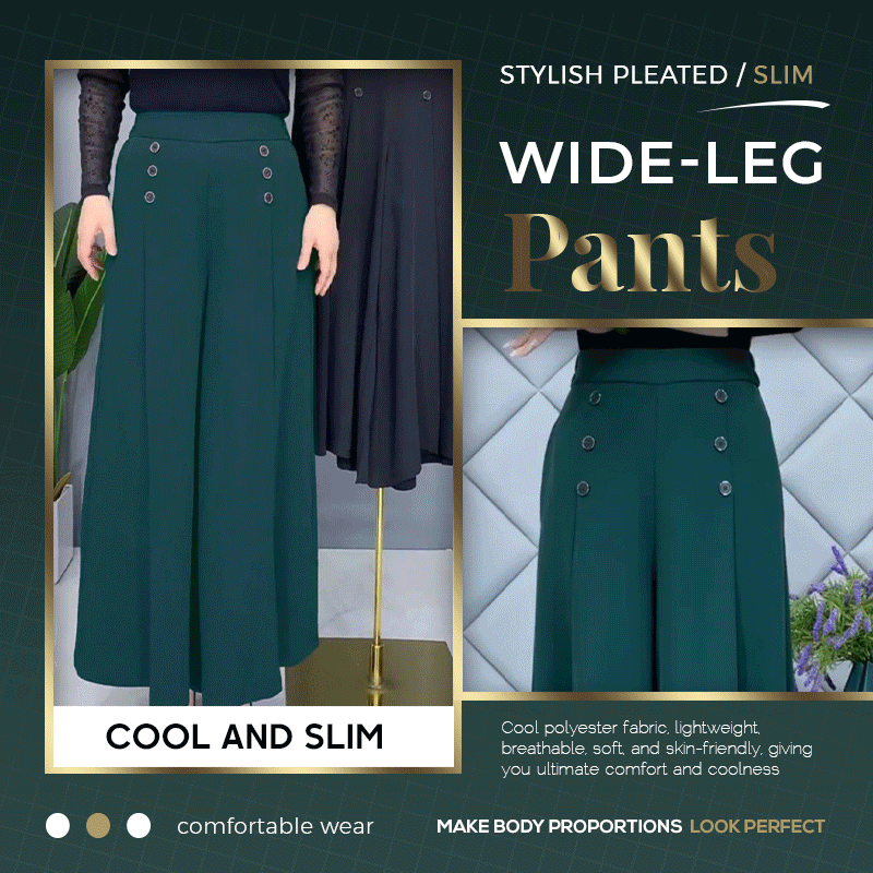 The St. Ives | Pleated Wide Leg