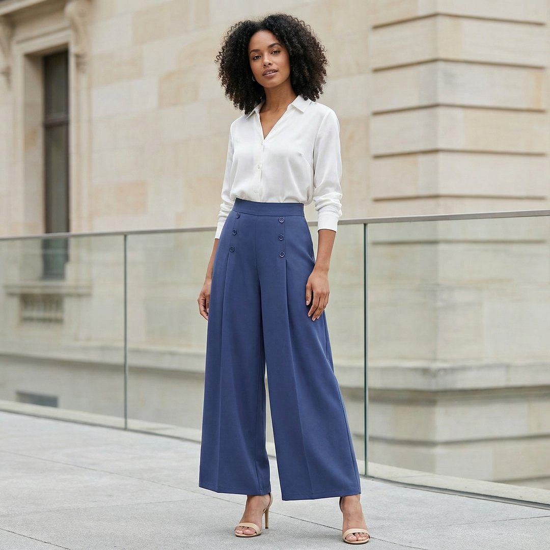 The St. Ives | Pleated Wide Leg