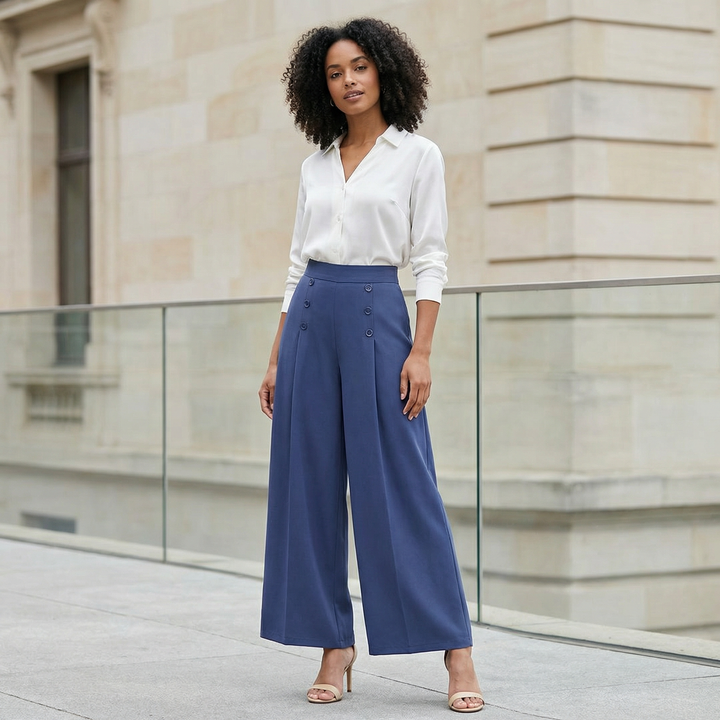 The St. Ives | Pleated Wide Leg
