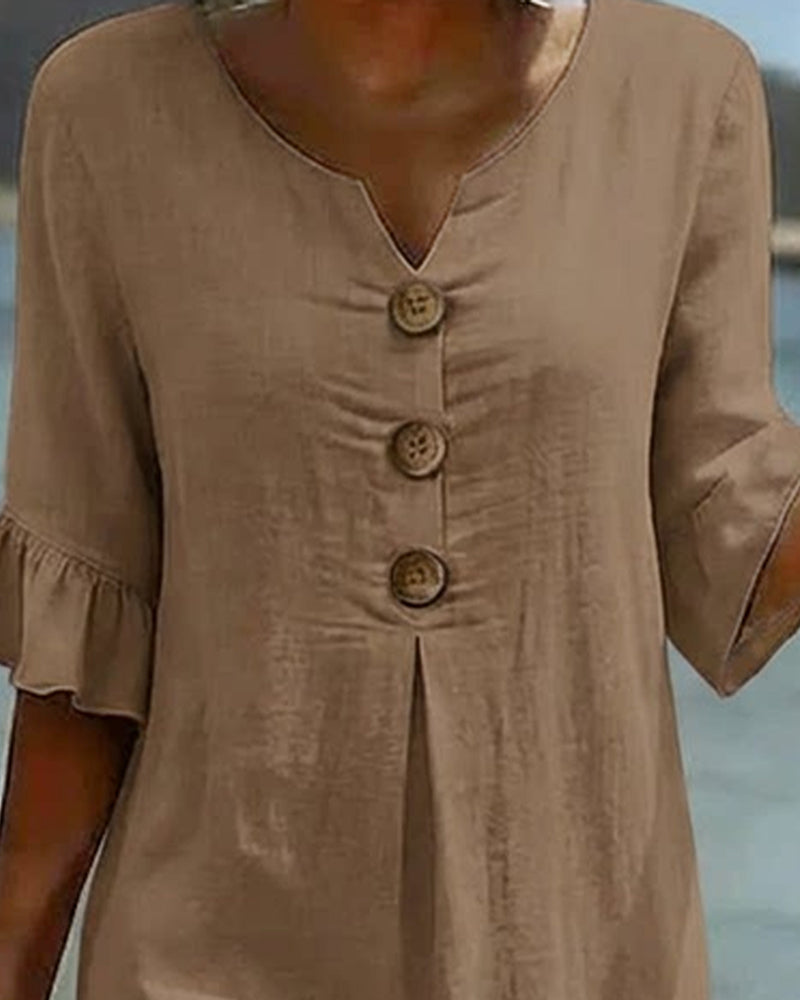 Cleo | Button-Down Cotton Dress