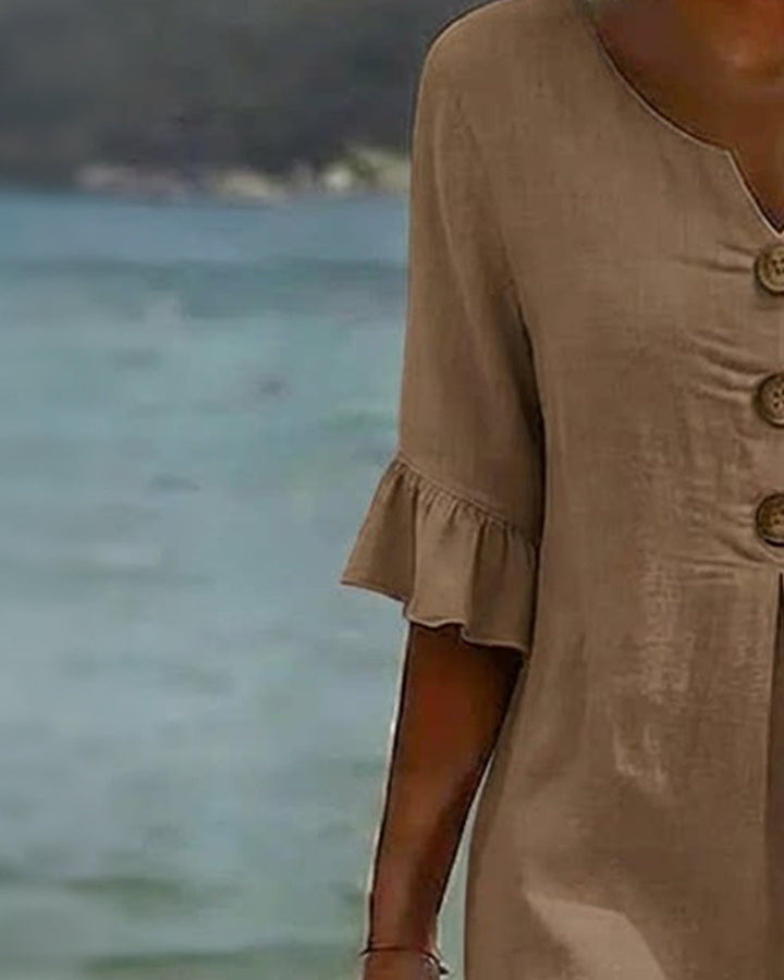 Cleo | Button-Down Cotton Dress