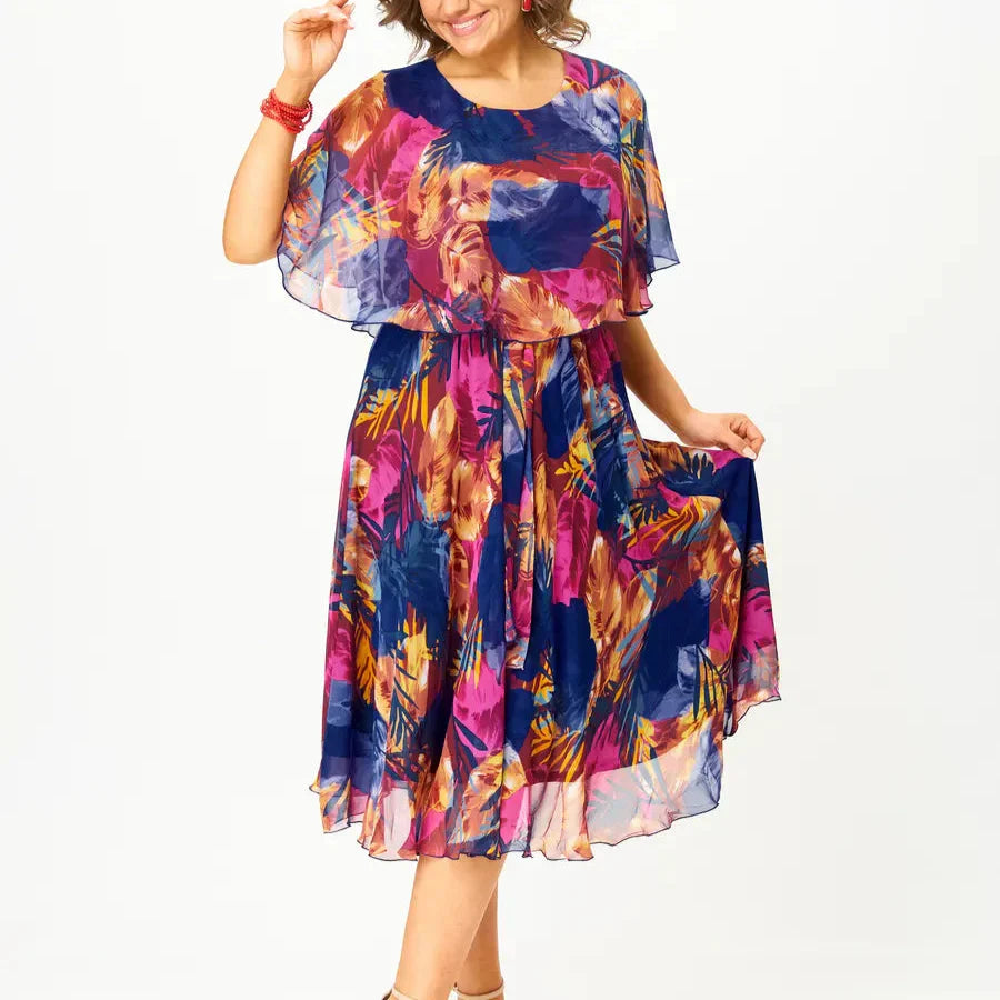 TAMARA | SUMMER PLUS SIZE CHIFFON DRESS