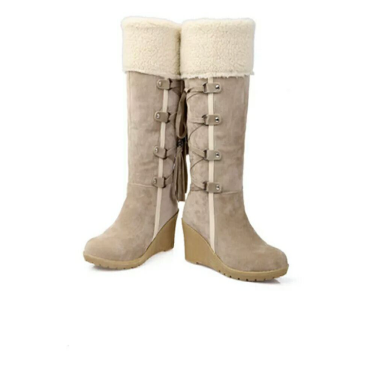 The Daisy Regent | Women’s Fur-Lined Wedge Winter Boots
