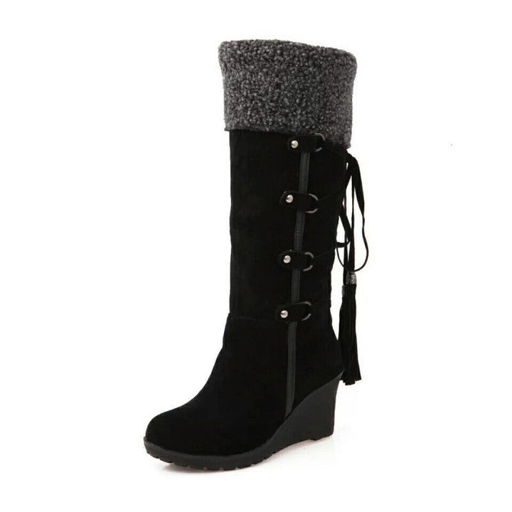 The Daisy Regent | Women’s Fur-Lined Wedge Winter Boots