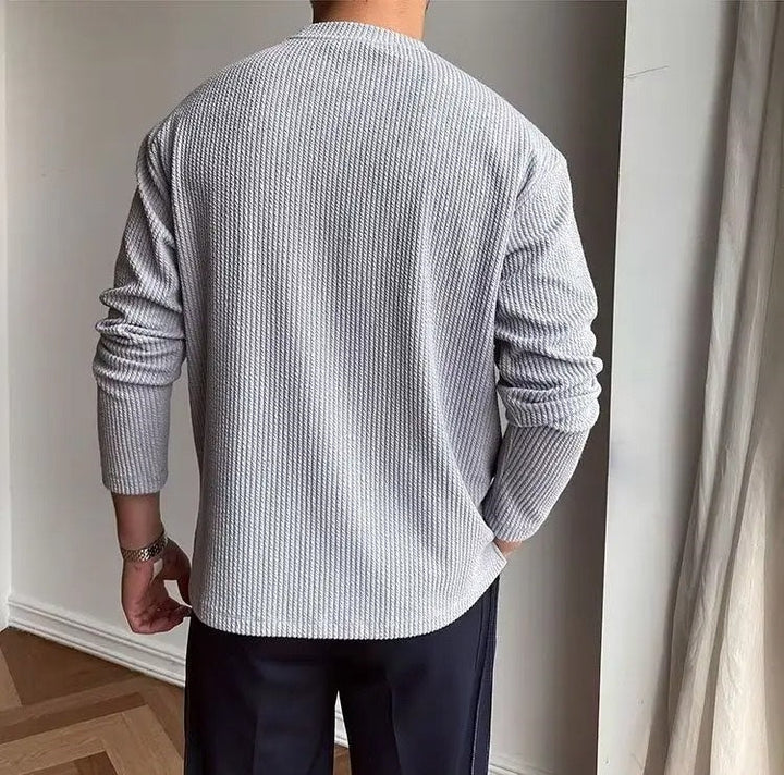 The Ashbourne | Textured Waffle Knit Crew