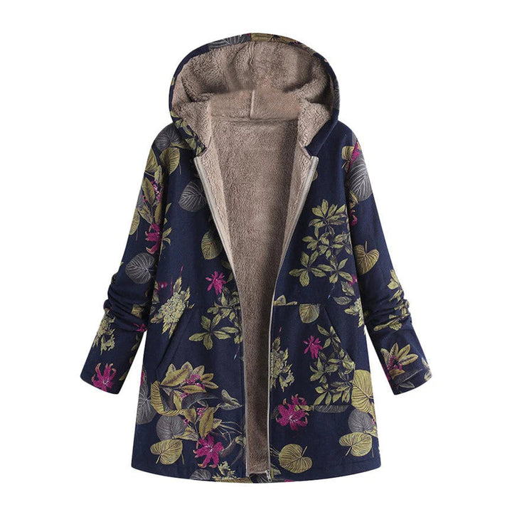 The Casey Botanical | Women’s Winter Floral Hooded Coat