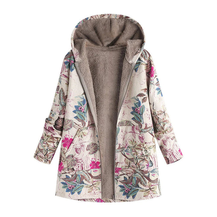 The Casey Botanical | Women’s Winter Floral Hooded Coat