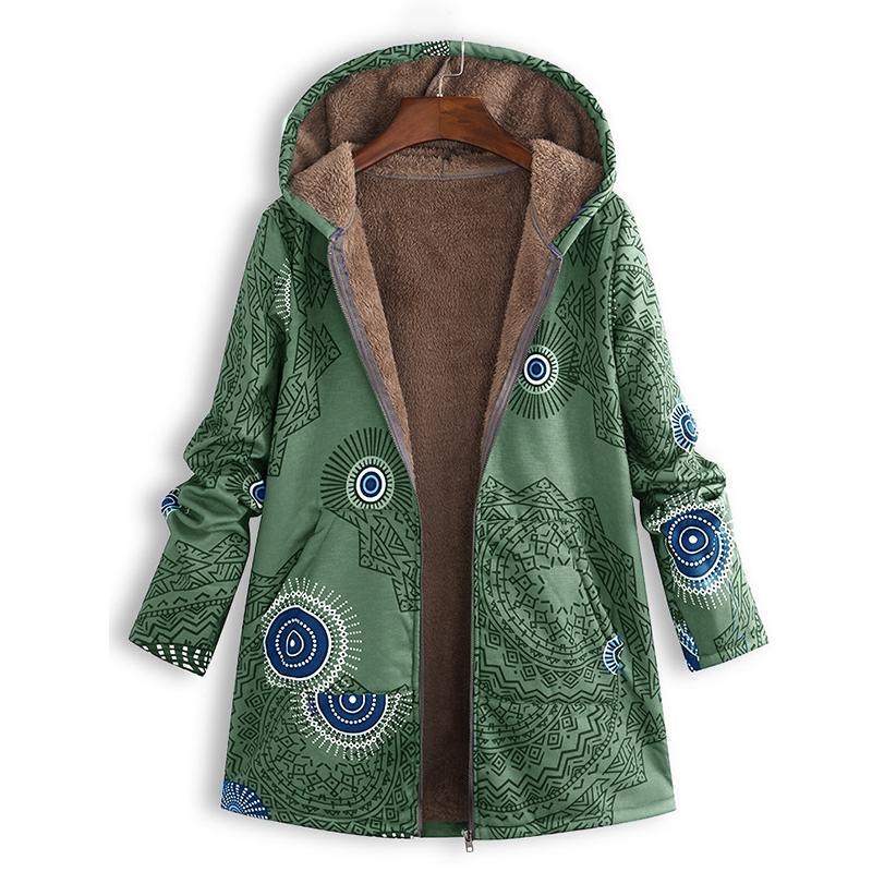 The Casey Botanical | Women’s Winter Floral Hooded Coat