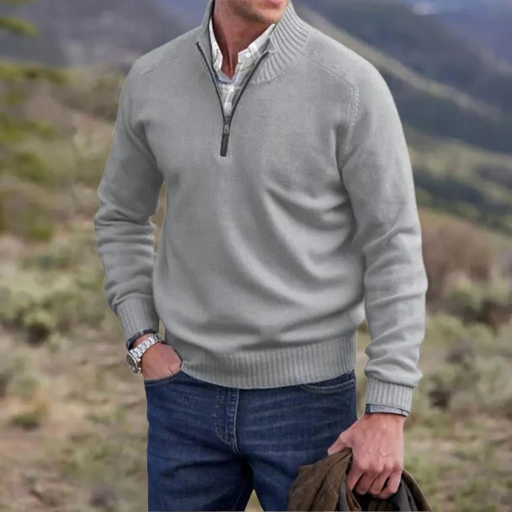 The Andrew Heritage | Men’s Zip-Up Knit Sweater