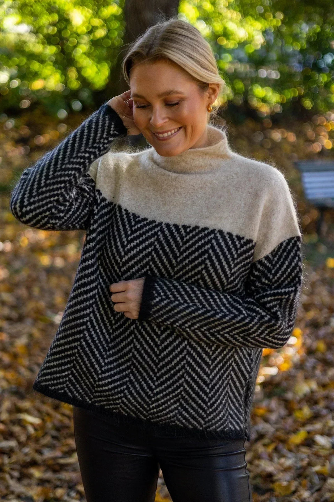 The Charlotte Manor | Women’s Loose Knit High-Collar Sweater