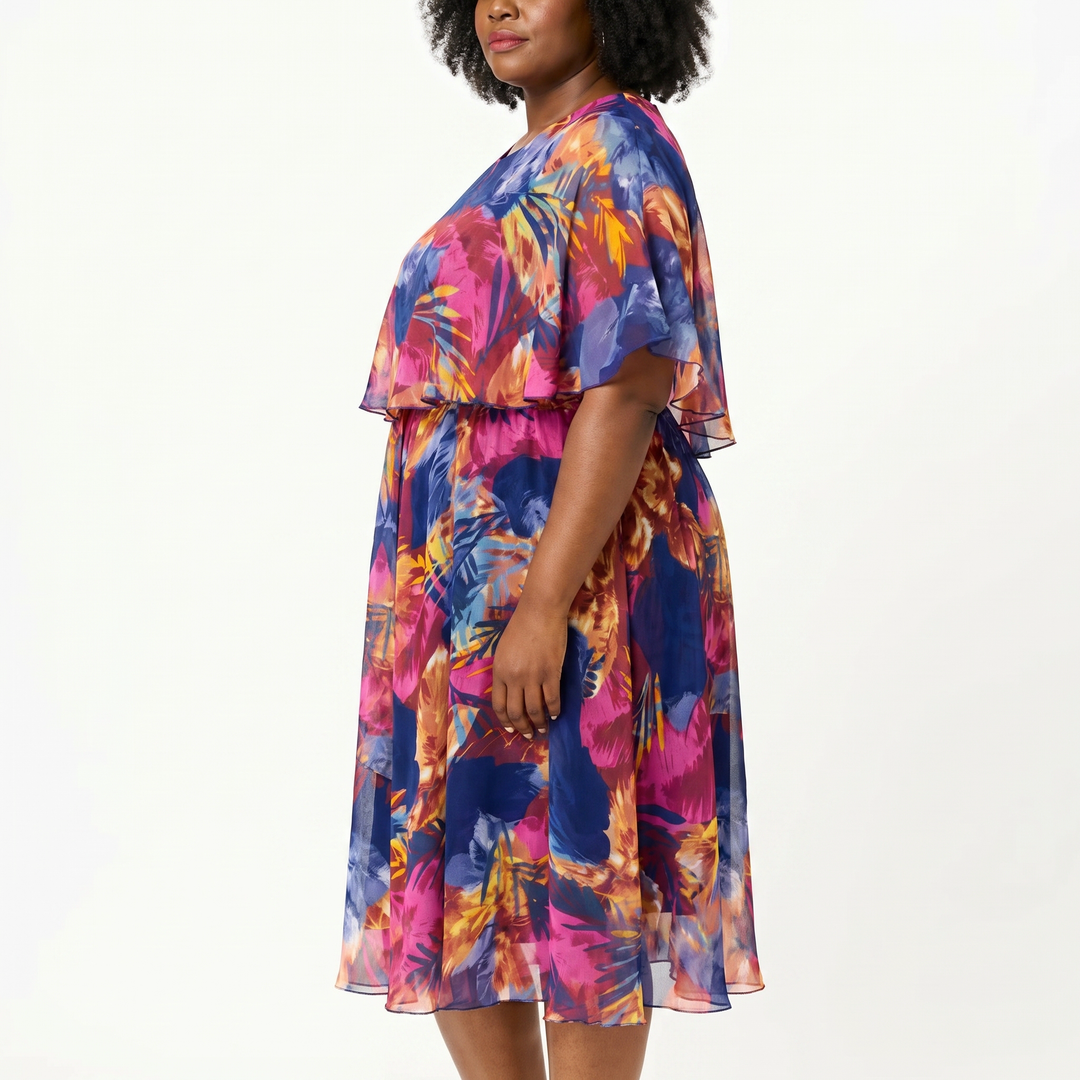 TAMARA | SUMMER PLUS SIZE CHIFFON DRESS