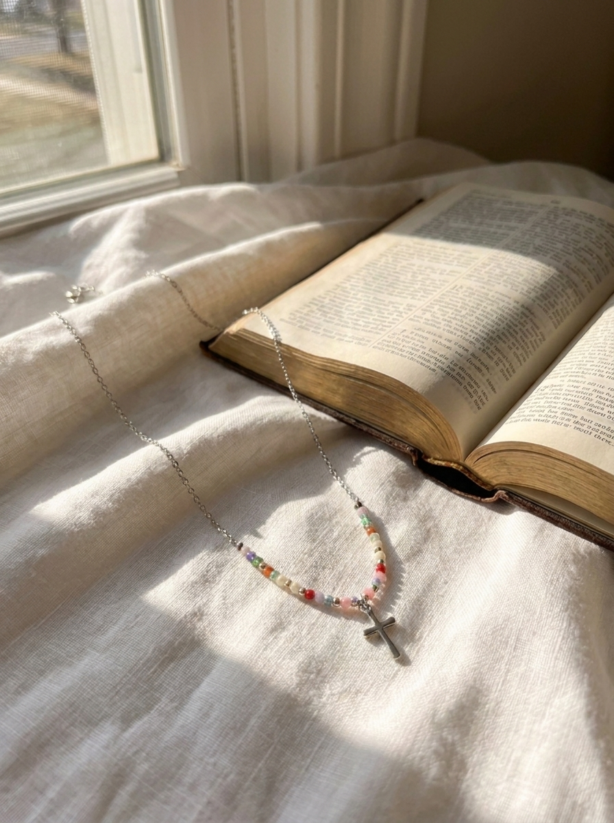 Colourful Cross Necklace