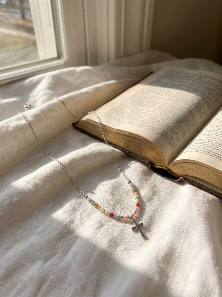 Colourful Cross Necklace