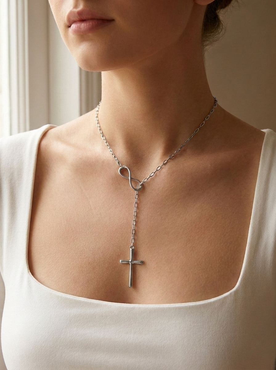 Infinity Cross Necklace