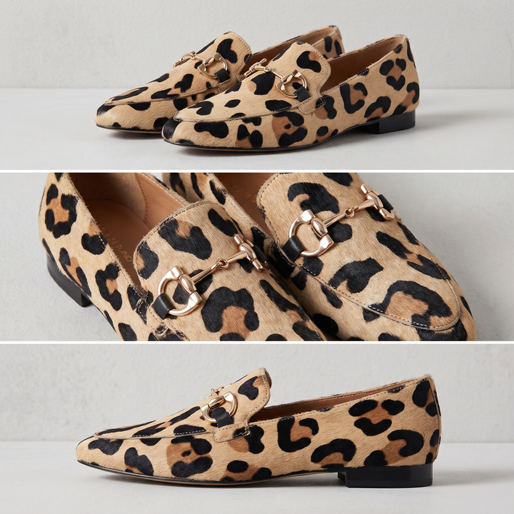 LEXA | LEOPARD BUCKLE SLIPPERS