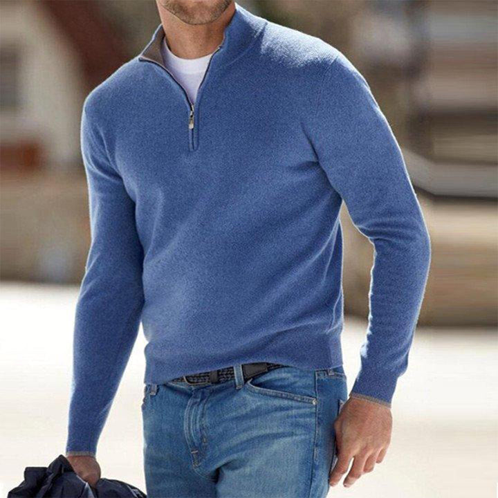 The Adam Heritage | Men’s Zip-Neck Knit Sweater