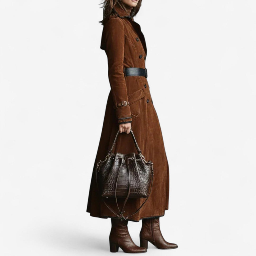 Aurelia | Double-Breasted Longline Outerwear