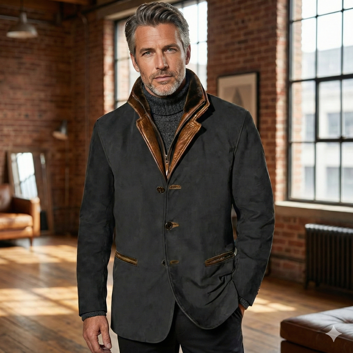 The Liam Regent | Men’s Classic Semi-Formal Suede Blazer