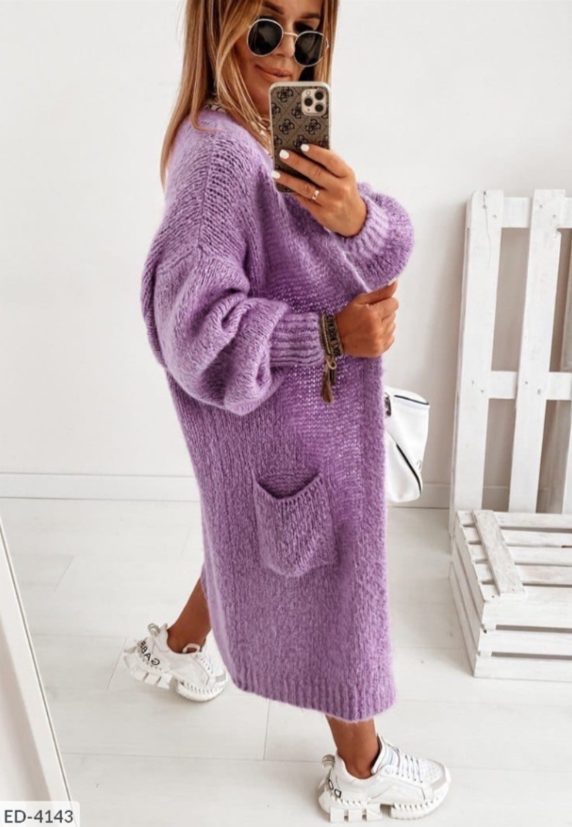 The Demi Serenity | Women’s Cozy Oversized Long Knit Cardigan