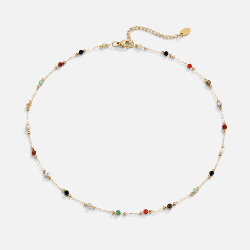 Multi-Coloured Gemstone Necklace