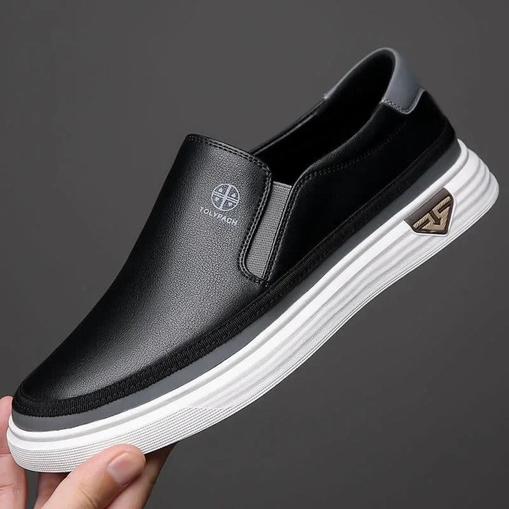 Alabaster | Minimalist Pure White Slip-On Sneaker