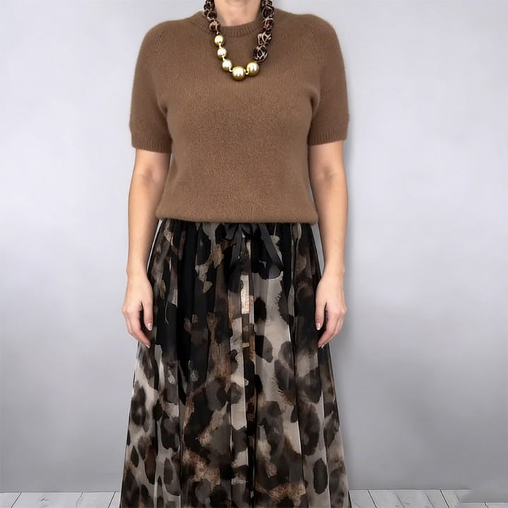 The Arabella | Leopard Print & Knit Duo